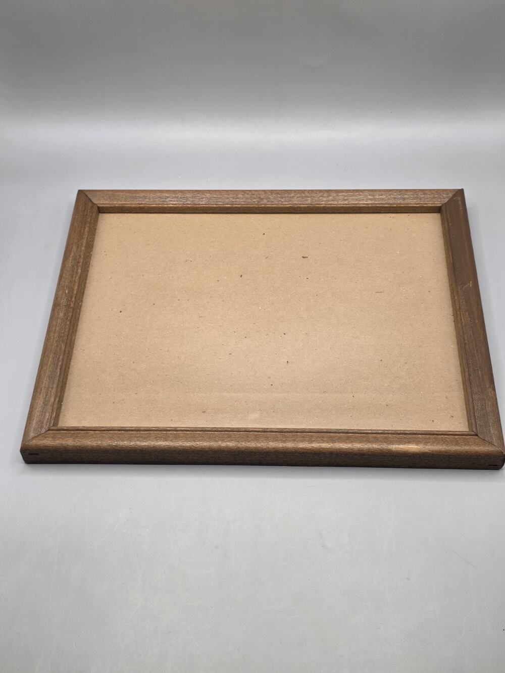 Vintage Walnut Brown Wood Picture Frame Simple Traditional Landscape Portrait...